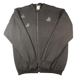 Vintage Cactus California Sweatshirt Womens XL Rhinestone Butterfly‎ Made USA